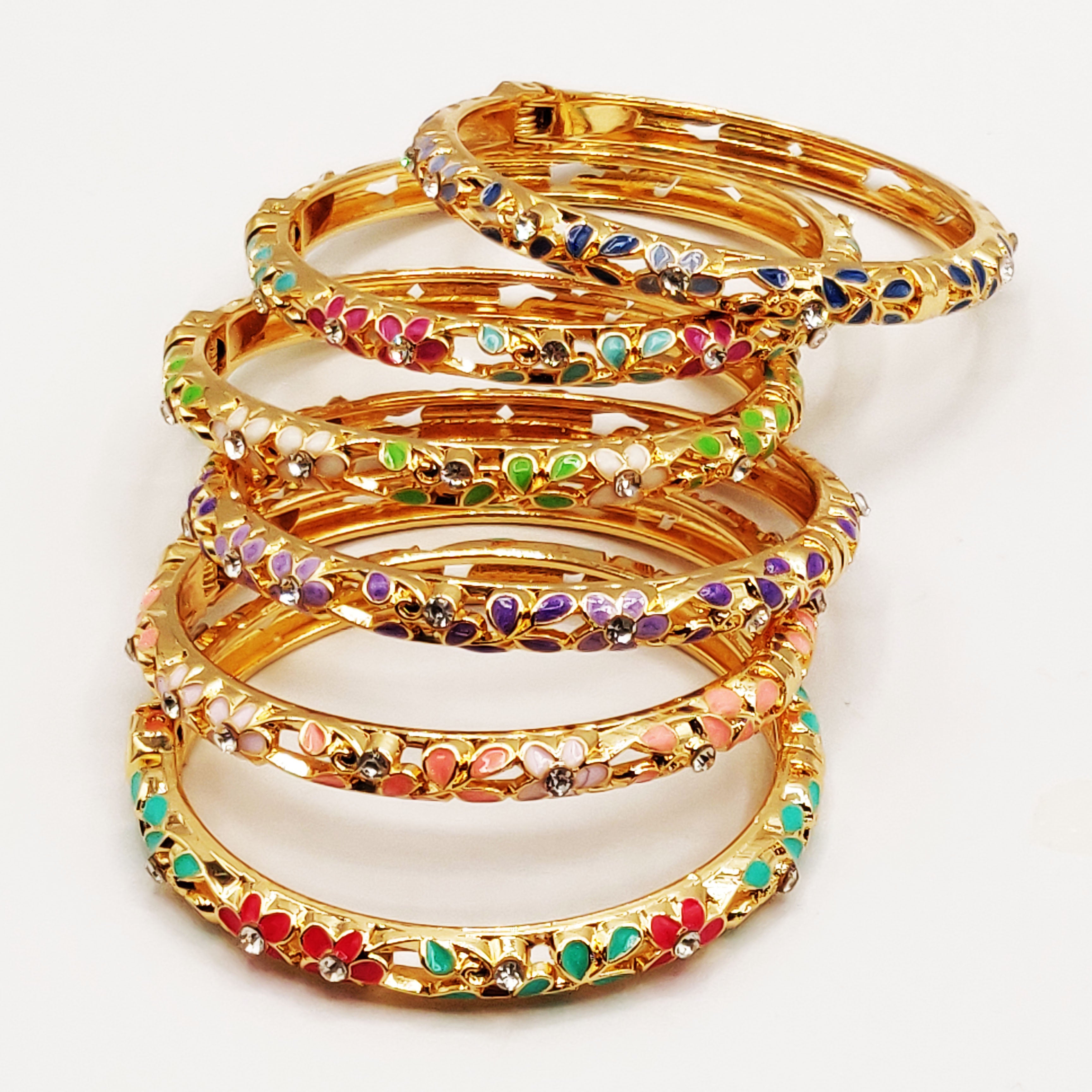 6 Bracelets Thaïlandais Multicolores