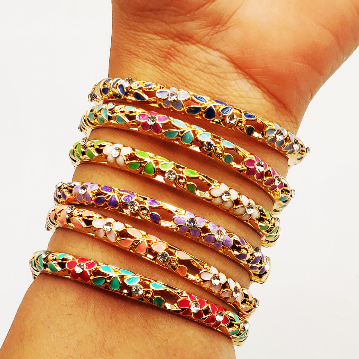 6 Bracelets Thaïlandais Multicolores