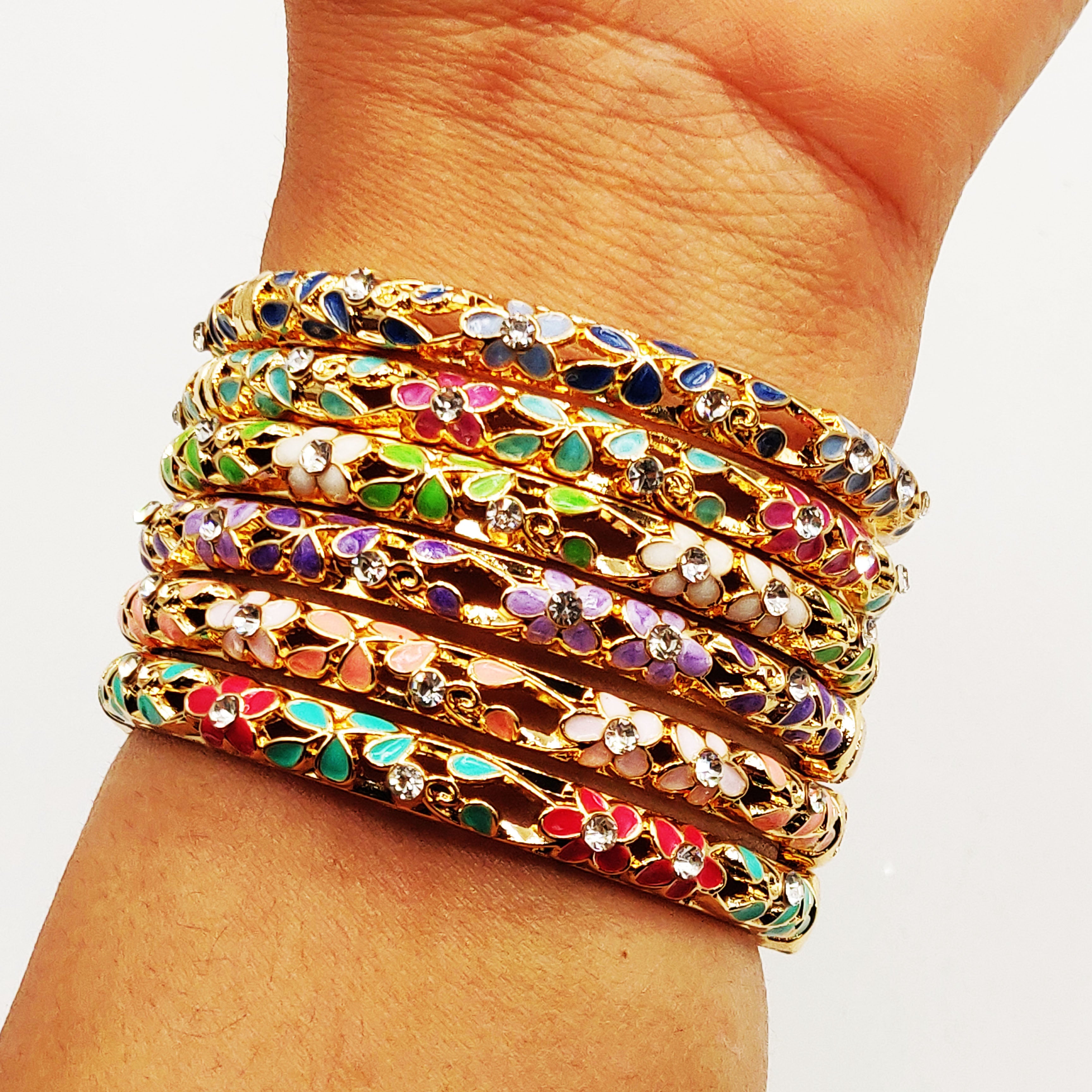 6 Bracelets Thaïlandais Multicolores