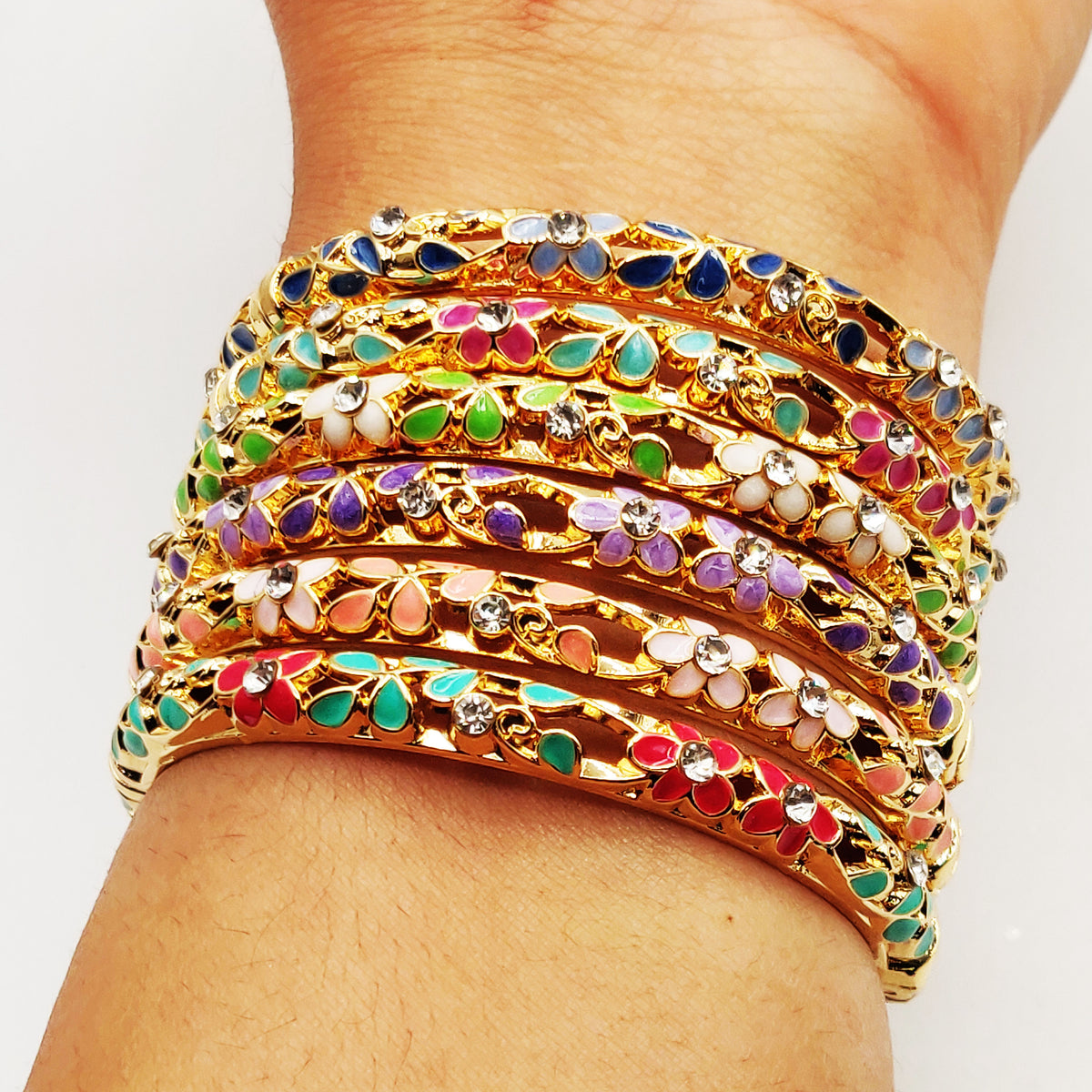 6 Bracelets Thaïlandais Multicolores