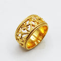 Bague Deblij Motifs Orientaux Vagues et Coeurs Luxe