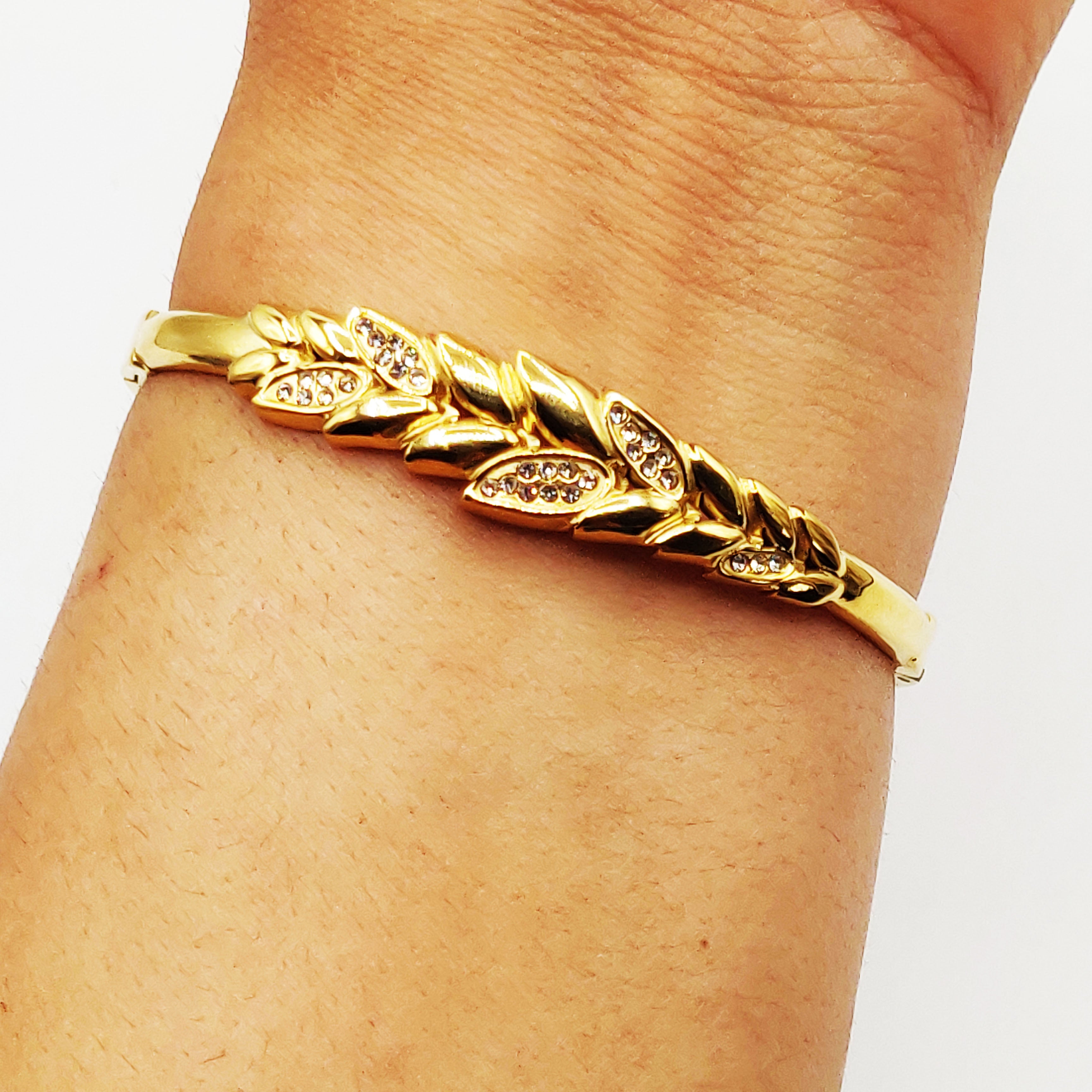 Bracelet Rigide Épi de Blé Luxe