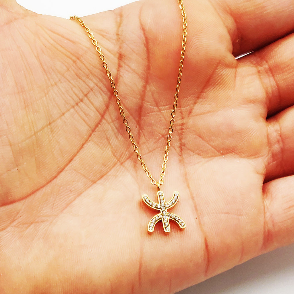 Collier Simple Pendentif Amazigh Cristaux