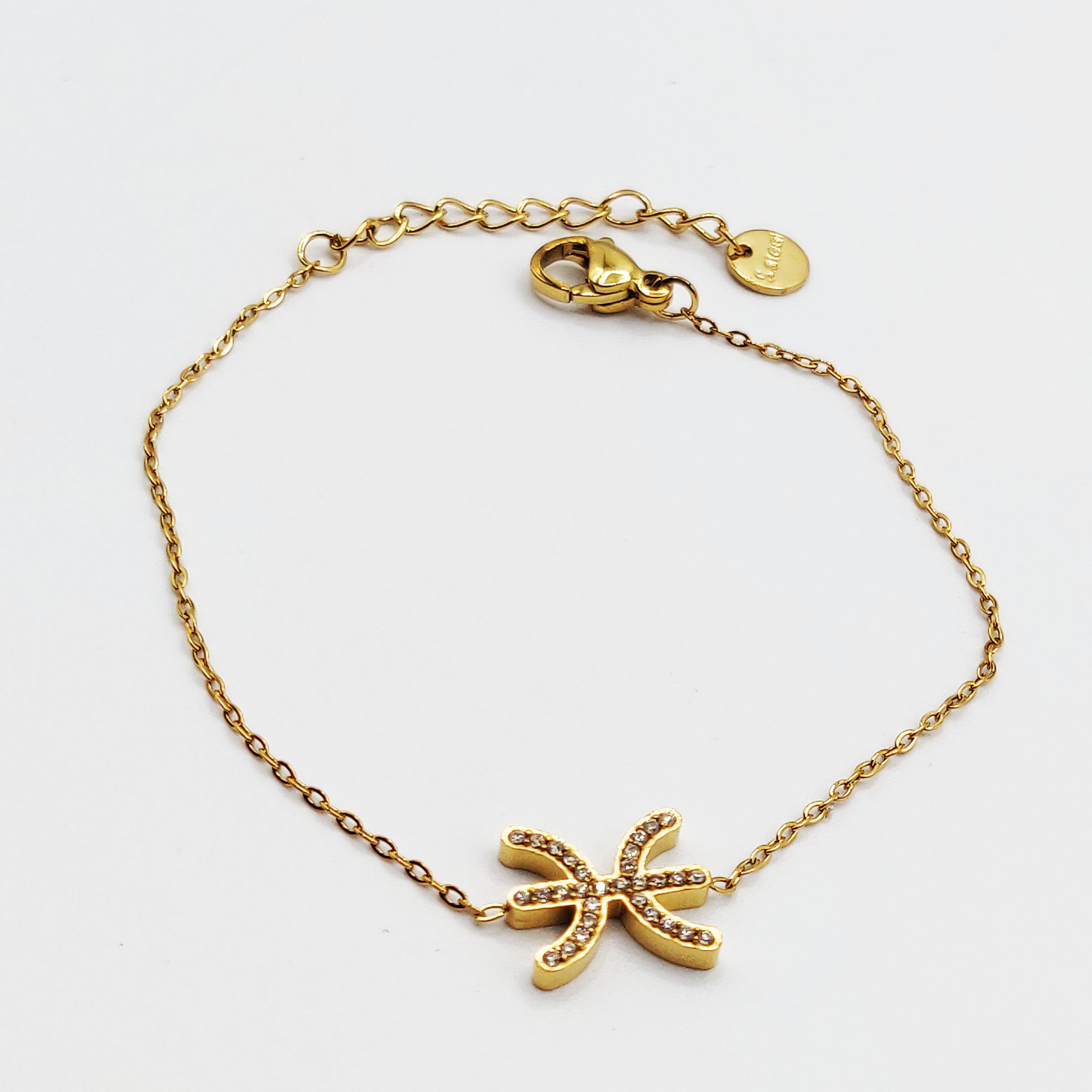 Bracelet Simple Pendentif Amazigh Cristaux