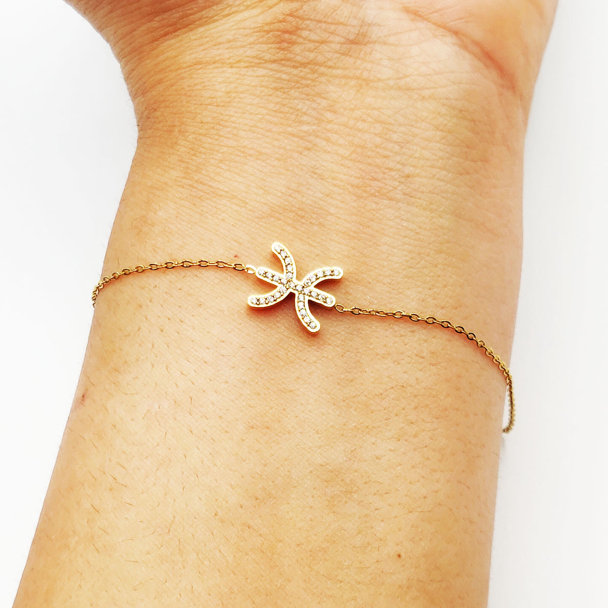 Bracelet Simple Pendentif Amazigh Cristaux