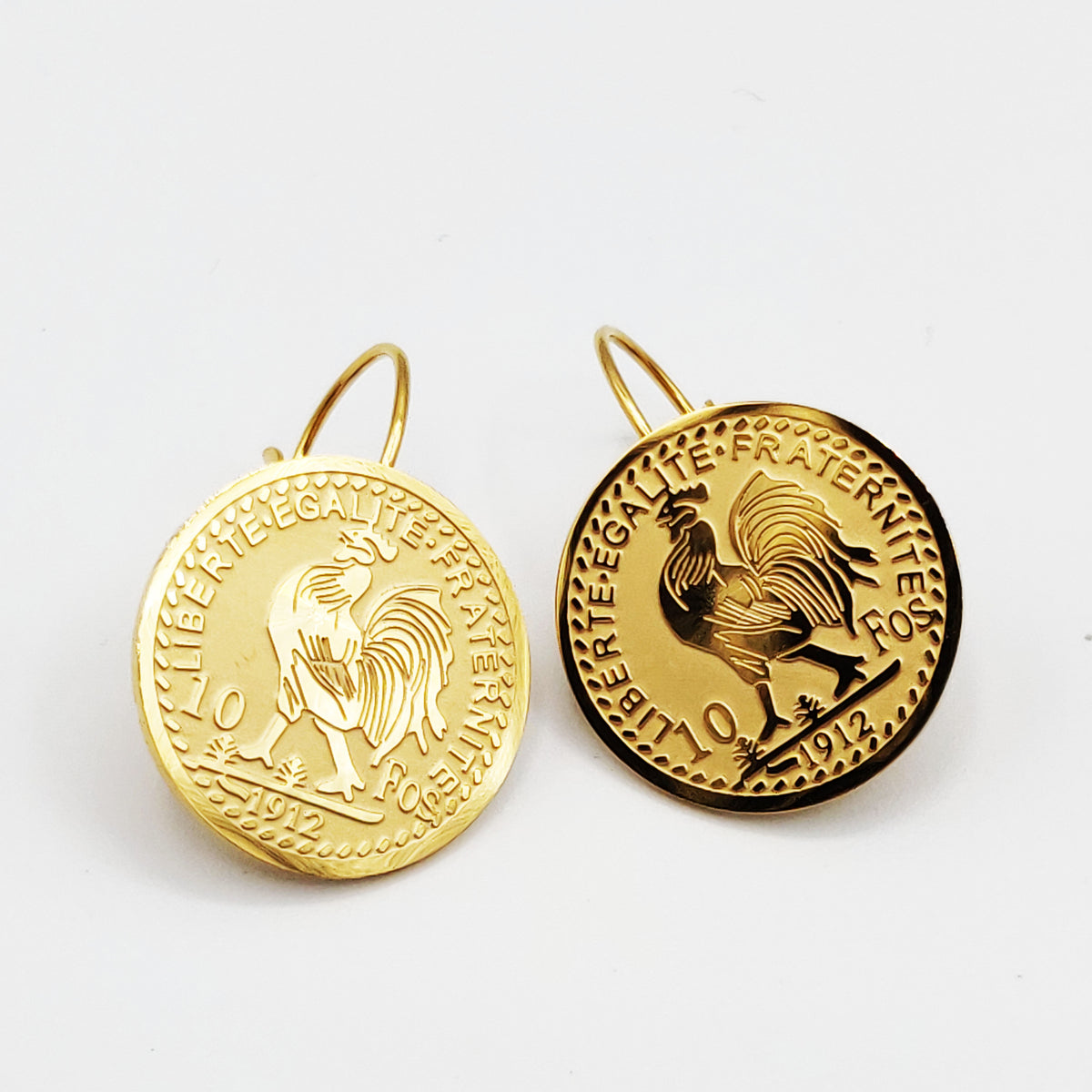 Boucles d'oreilles Pendentif Louise Coq Luxe