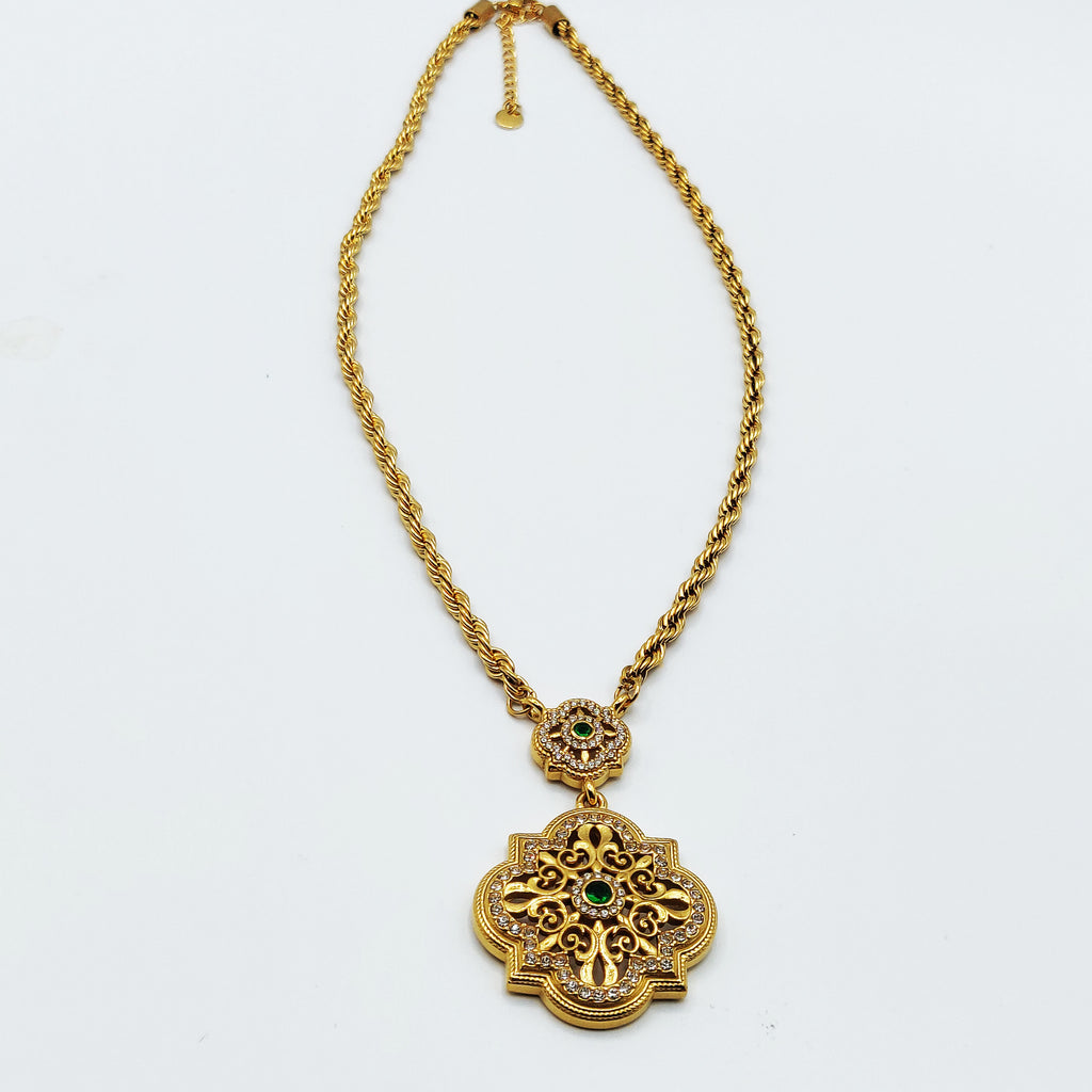 Collier Torsade Pendentif Royal Luxe