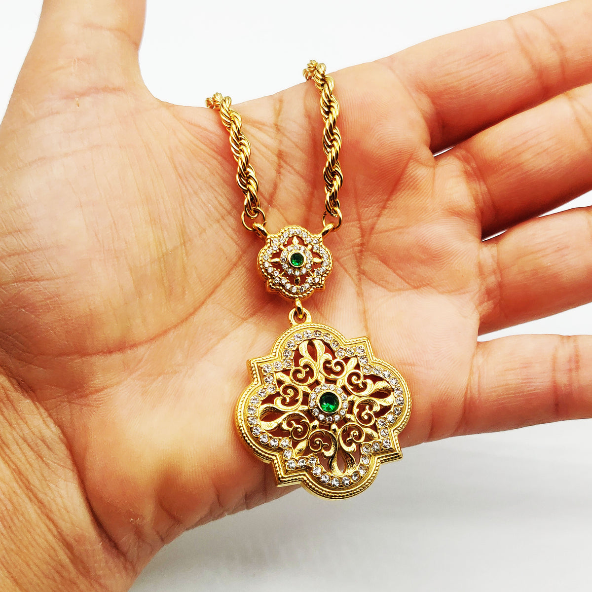 Collier Torsade Pendentif Royal Luxe