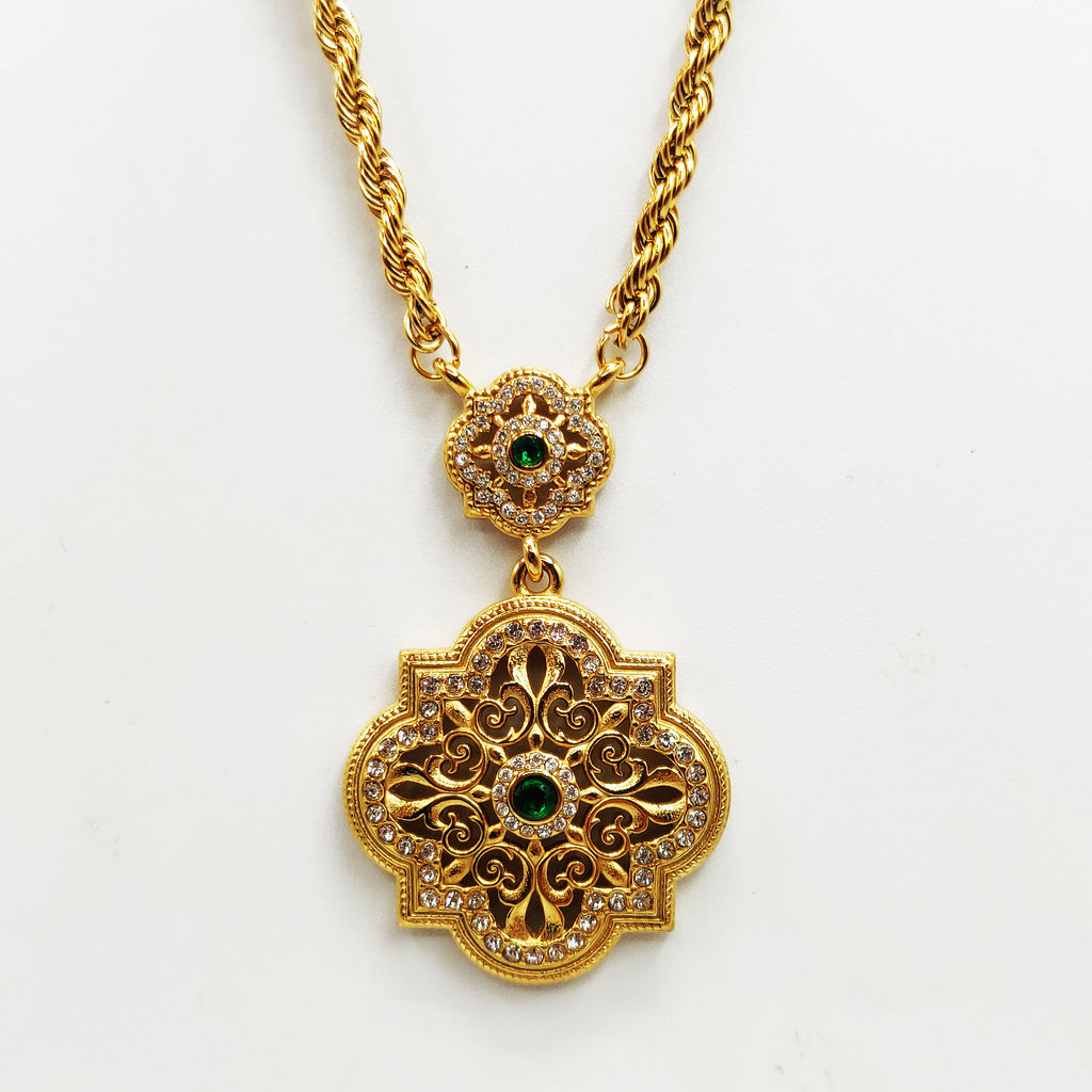 Collier Torsade Pendentif Royal Luxe