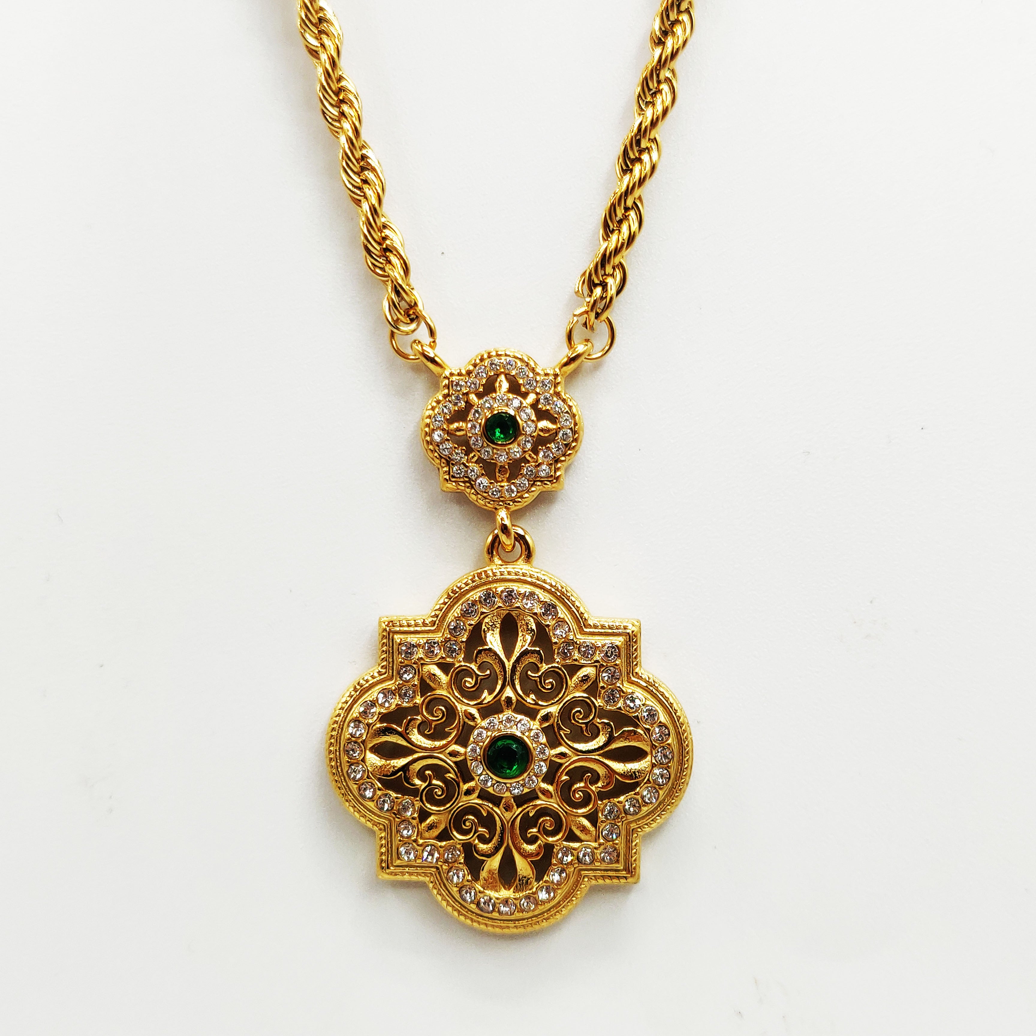 Collier Torsade Pendentif Royal Luxe
