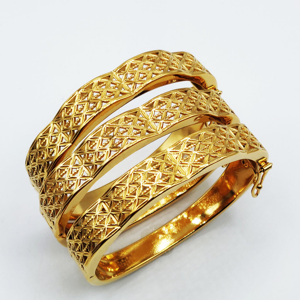 Trio de Bracelets Motifs Orientaux X Vagues Luxe