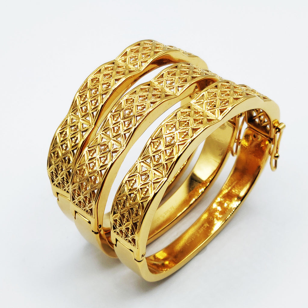 Trio de Bracelets Motifs Orientaux X Vagues Luxe
