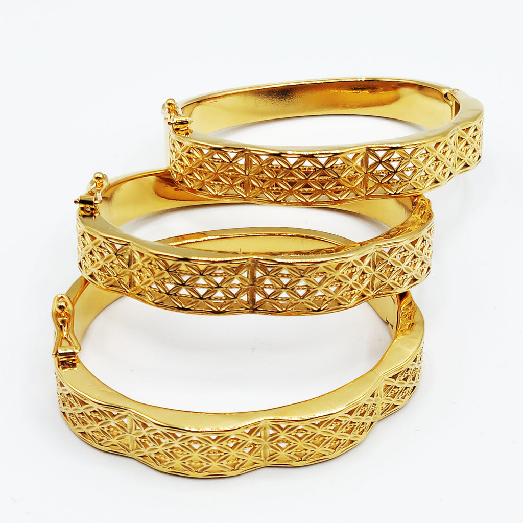 Trio de Bracelets Motifs Orientaux X Vagues Luxe