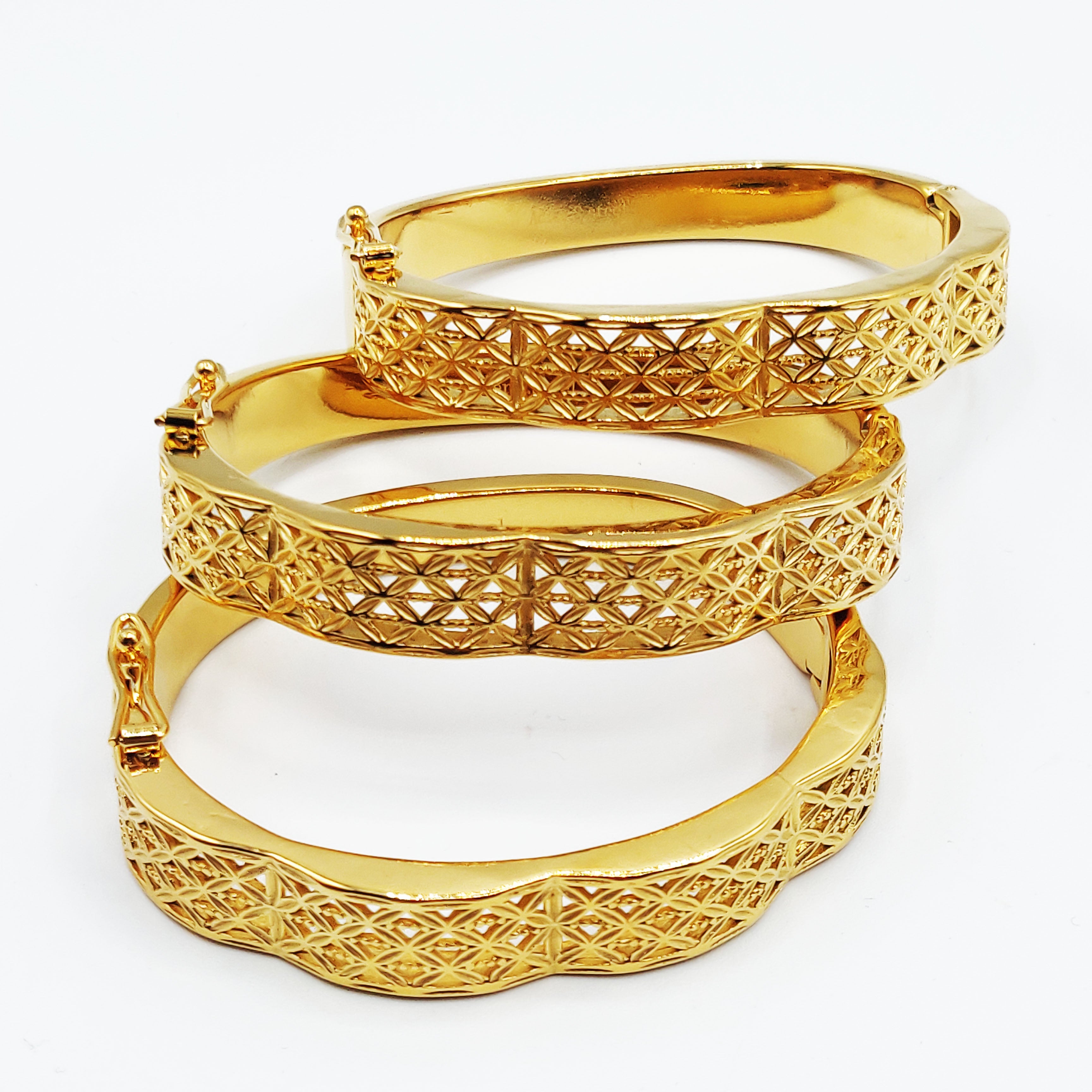 Trio de Bracelets Motifs Orientaux X Vagues Luxe