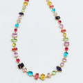 Collier Multi Cristaux Multi Formes et Multicolores Luxe