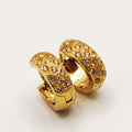 Boucles d'oreilles Créoles Losanges Cristaux Luxe
