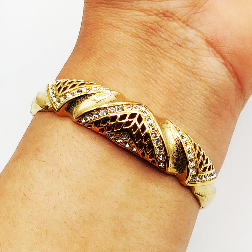 Bracelet Rigide Motifs Orientaux V Luxe