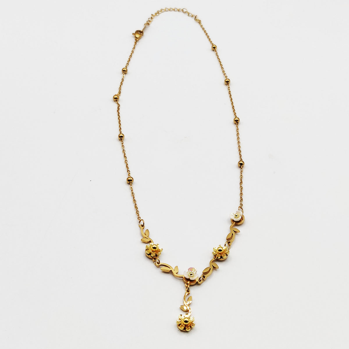 Collier Multi Fleurs Reliées Luxe