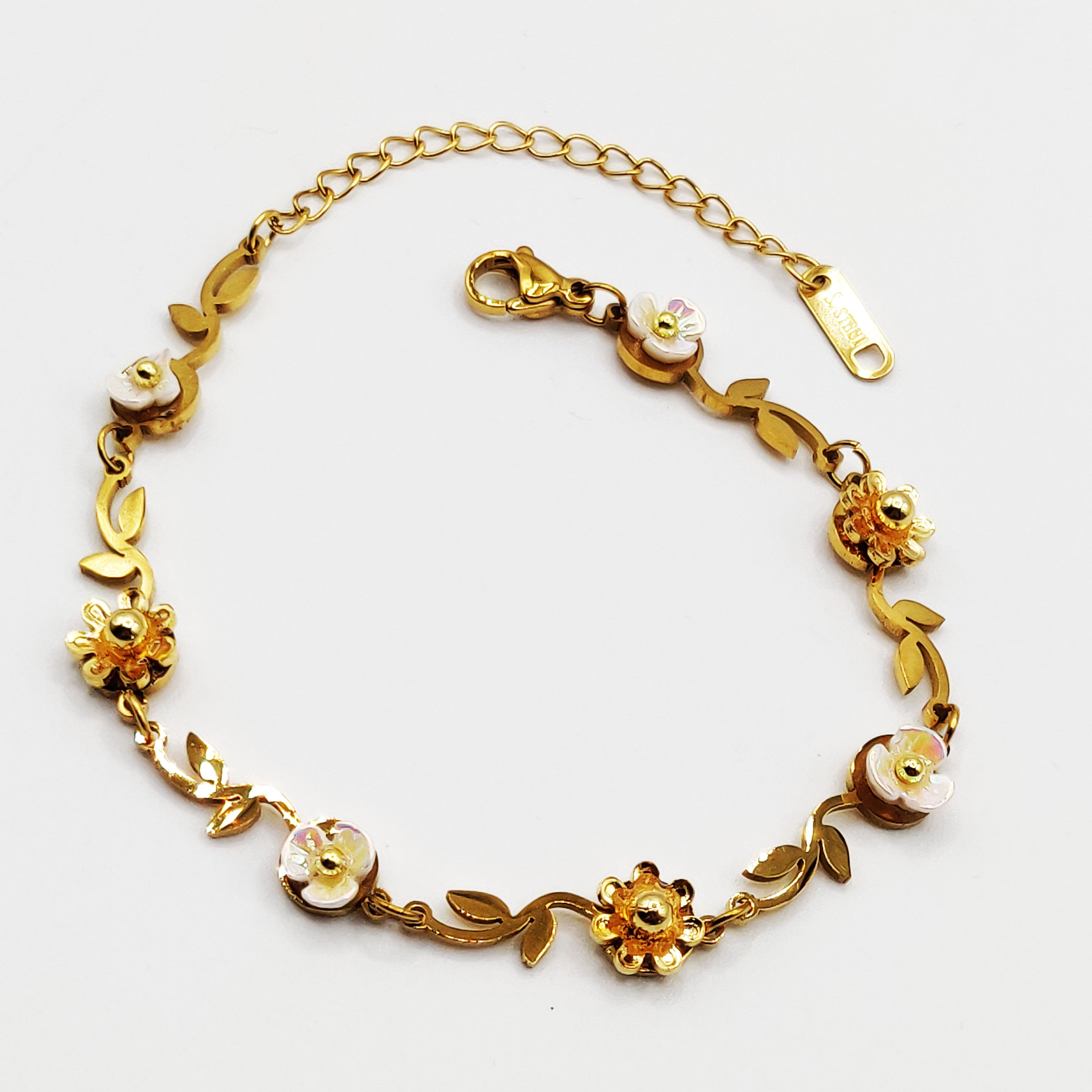 Bracelet Multi Fleurs Reliées Luxe