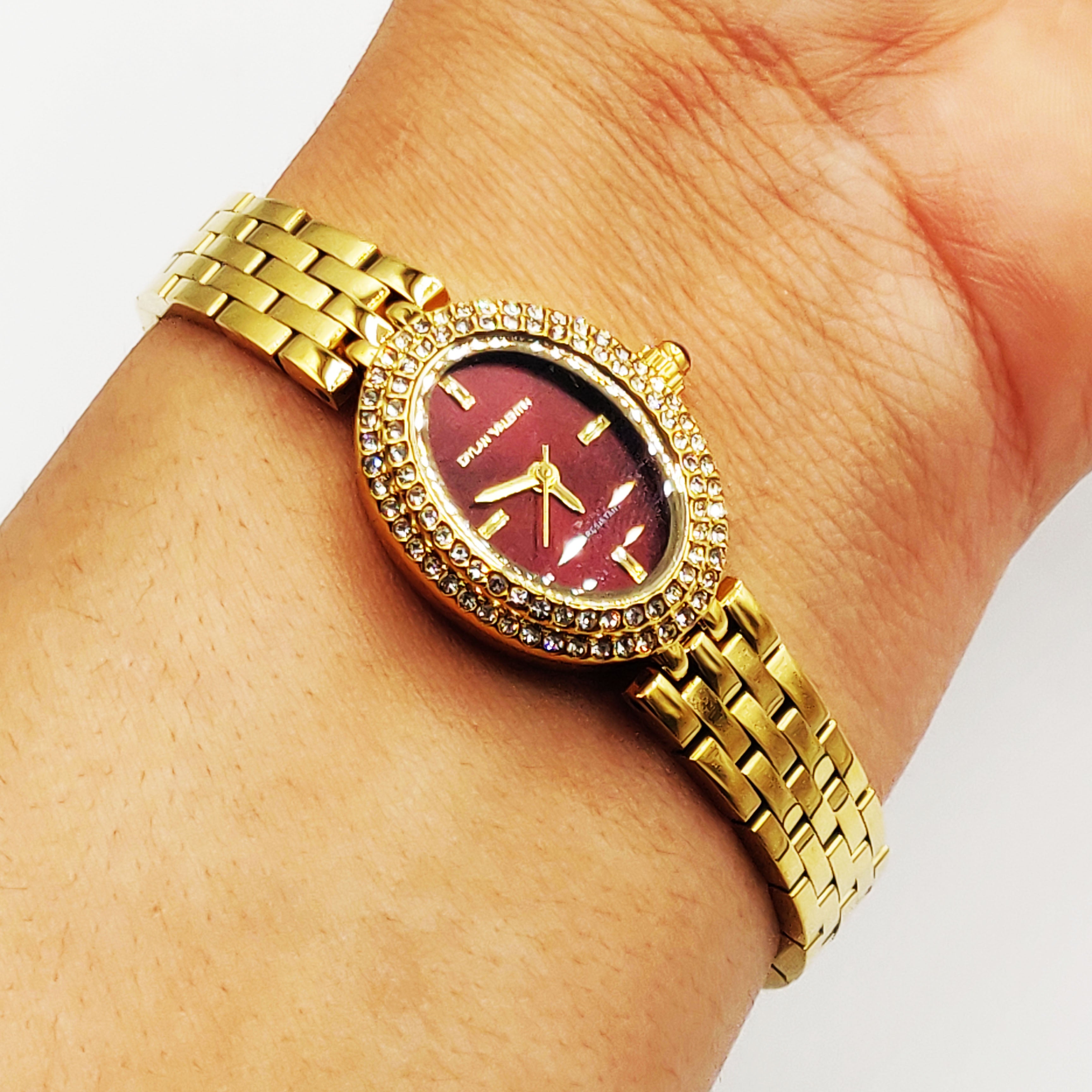 Montre Dylan Valentin DV115125 Fond Bordeaux