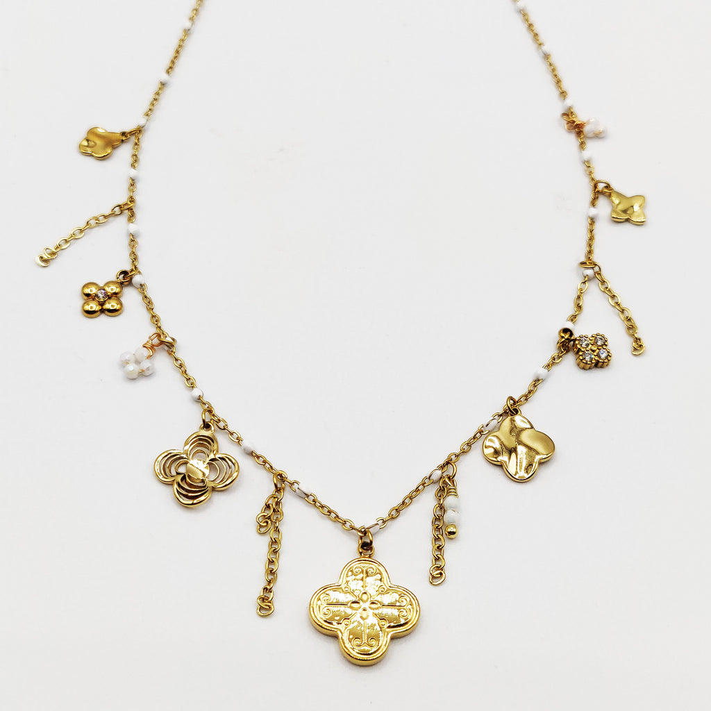 Collier Multi Trèfles Multi Formes Luxe