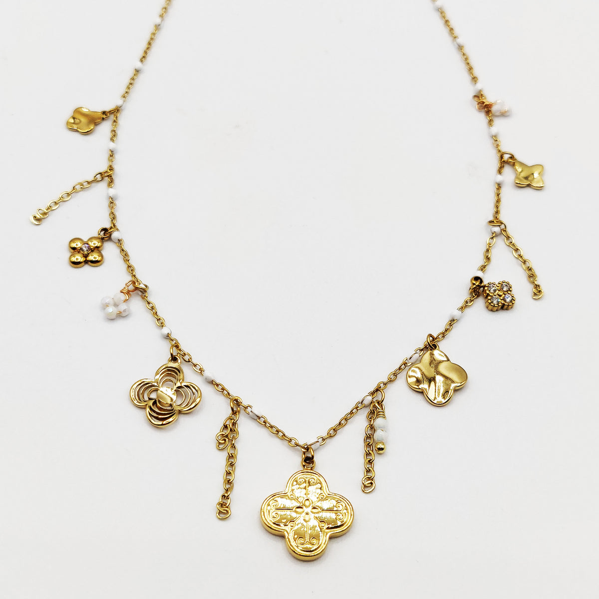Collier Multi Trèfles Multi Formes Luxe