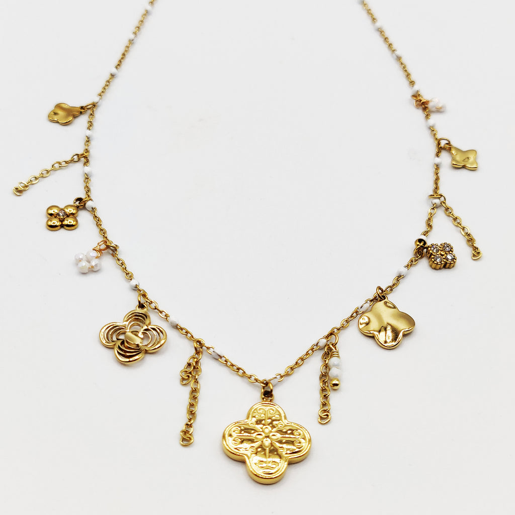 Collier Multi Trèfles Multi Formes Luxe