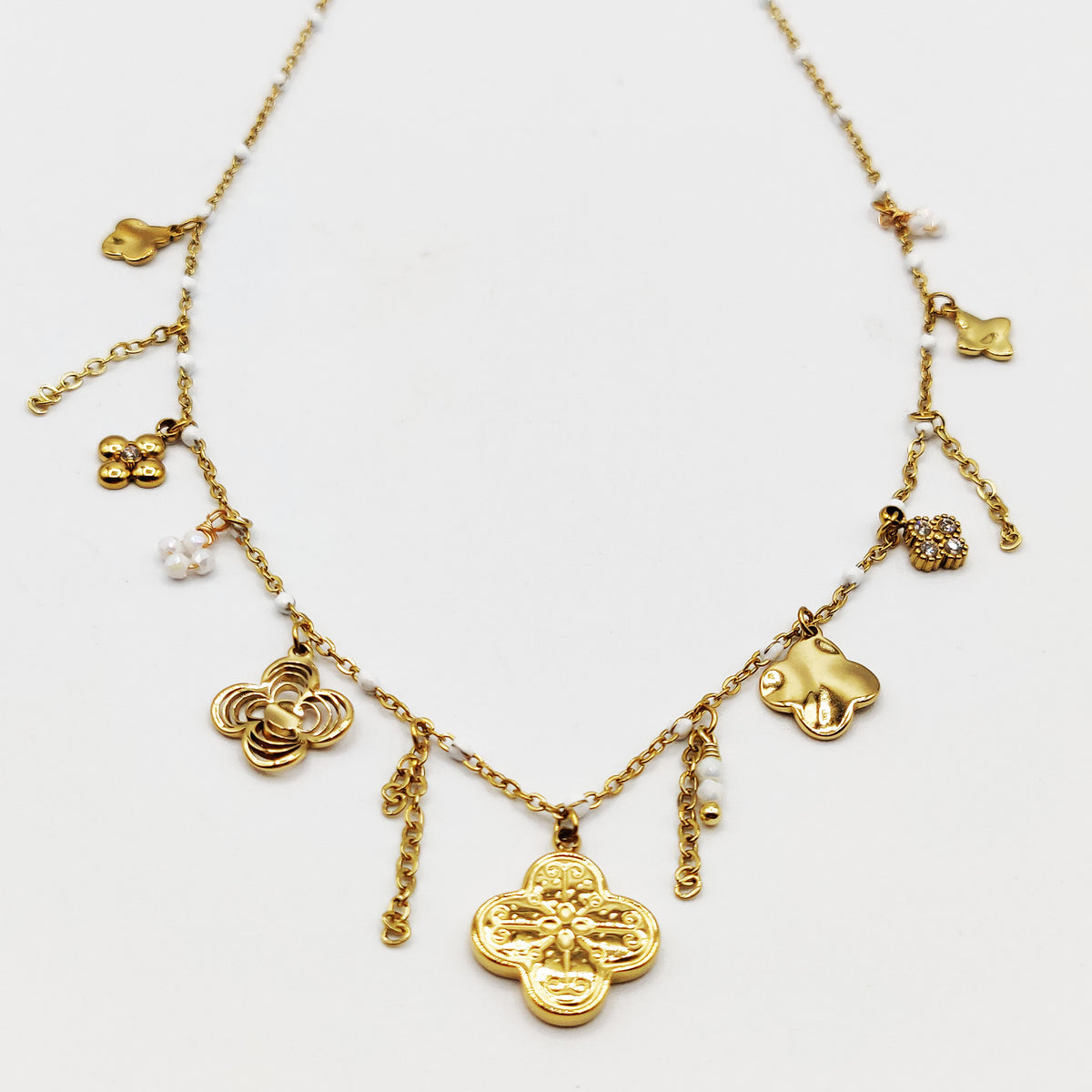 Collier Multi Trèfles Multi Formes Luxe