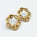 Boucles d'oreilles Cercles Multi H Luxe Cristaux
