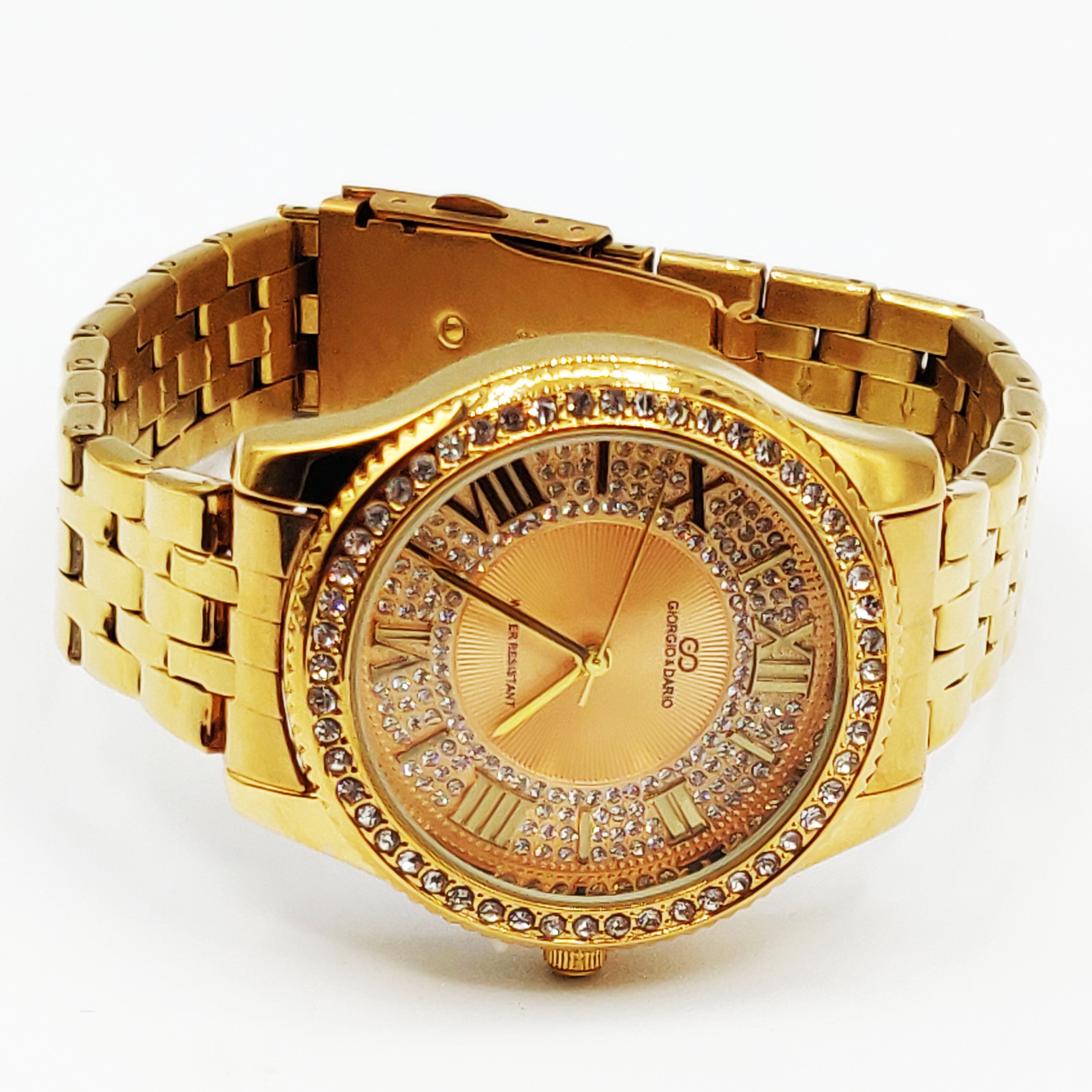Montre Giorgio & Dario EU6498 Fond Doré Bracelet Doré