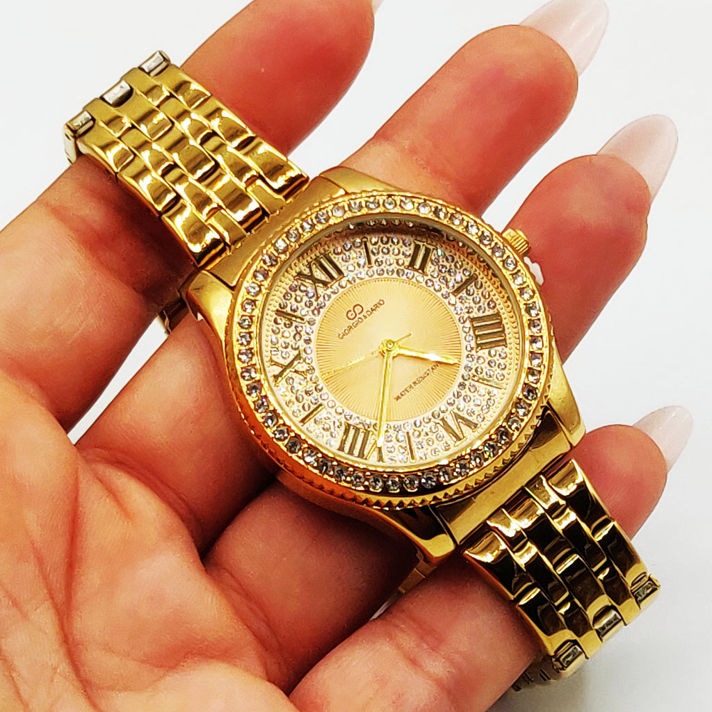 Montre Giorgio & Dario EU6498 Fond Doré Bracelet Doré