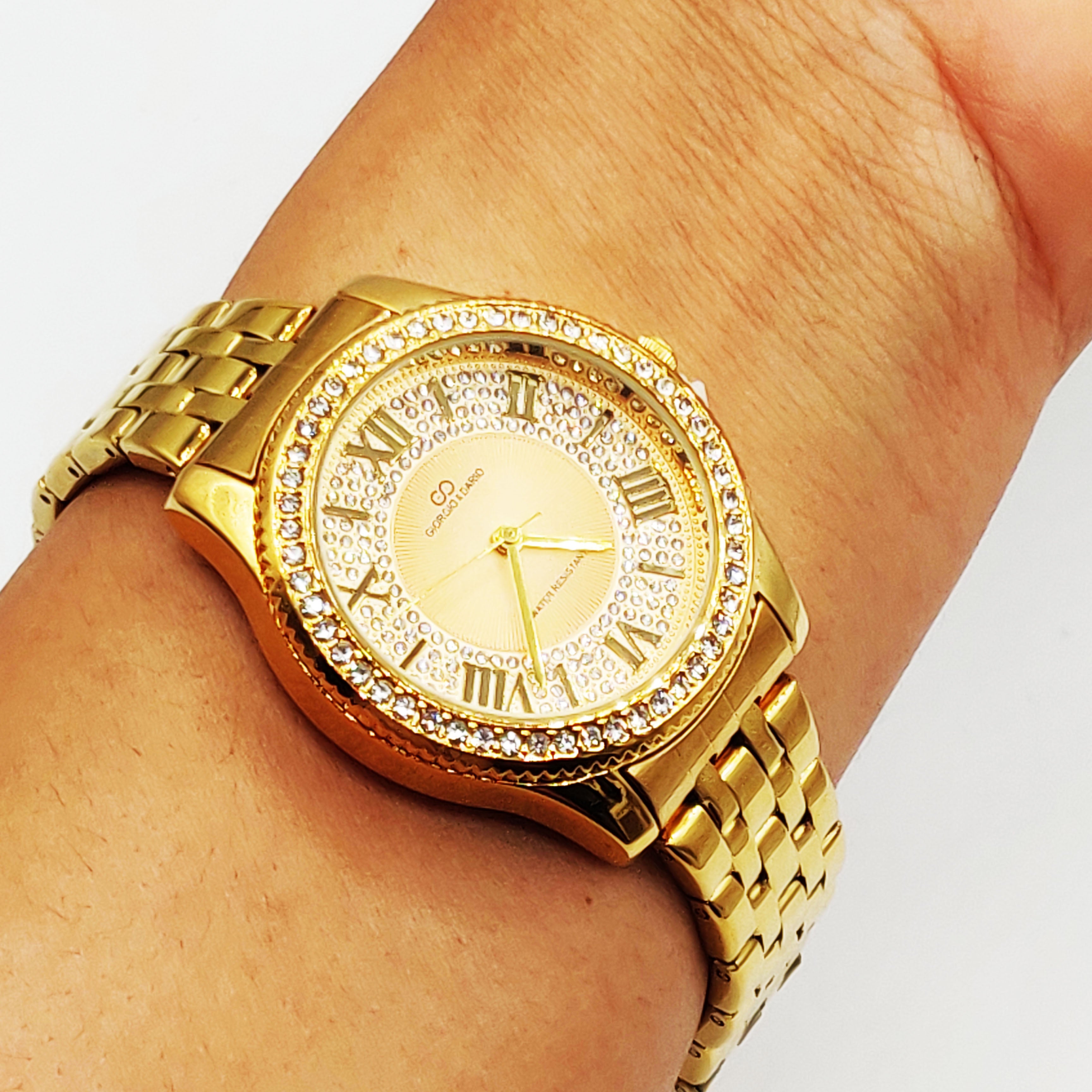 Montre Giorgio & Dario EU6498 Fond Doré Bracelet Doré