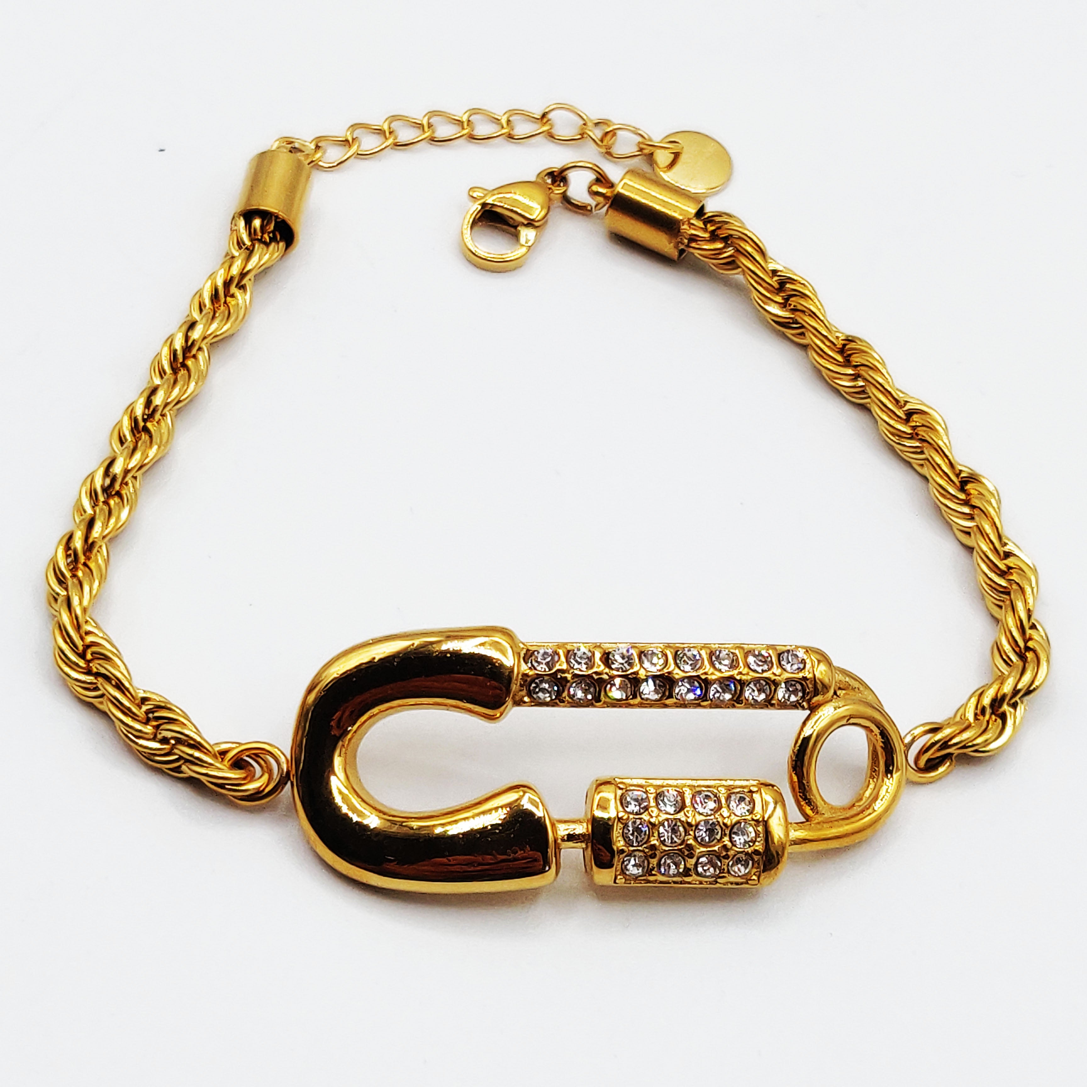 Bracelet Épingle Stylish Cristaux Luxe