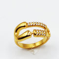 Bague Épingle Stylish Cristaux Luxe