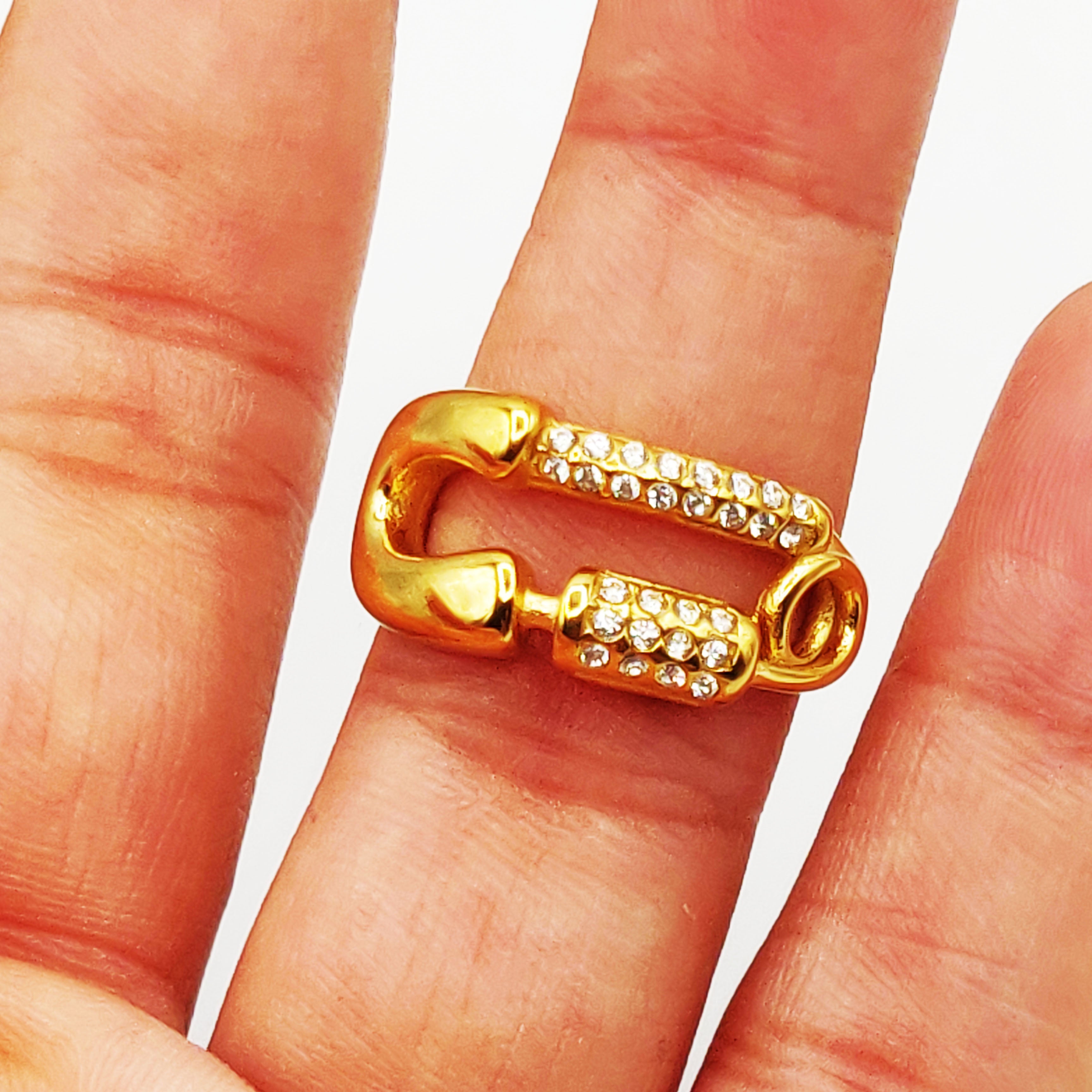 Bague Épingle Stylish Cristaux Luxe