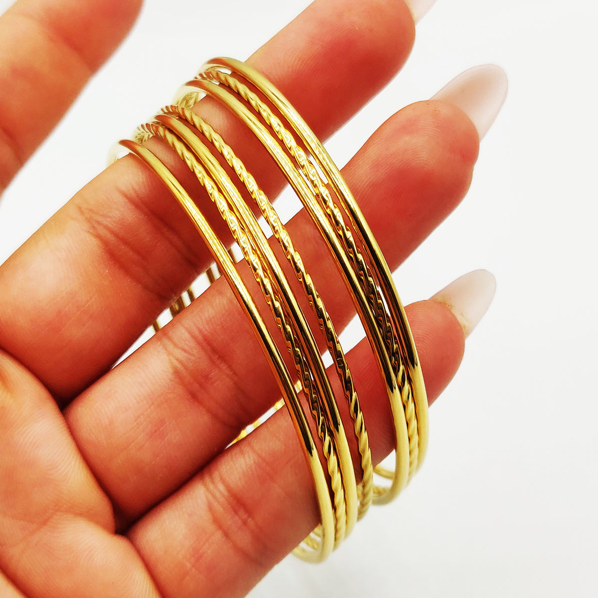 7 Bracelets Stylish Torsadés et Simples Luxe