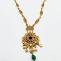 Collier / Sautoir Rosace Royale Cristal Vert Luxe