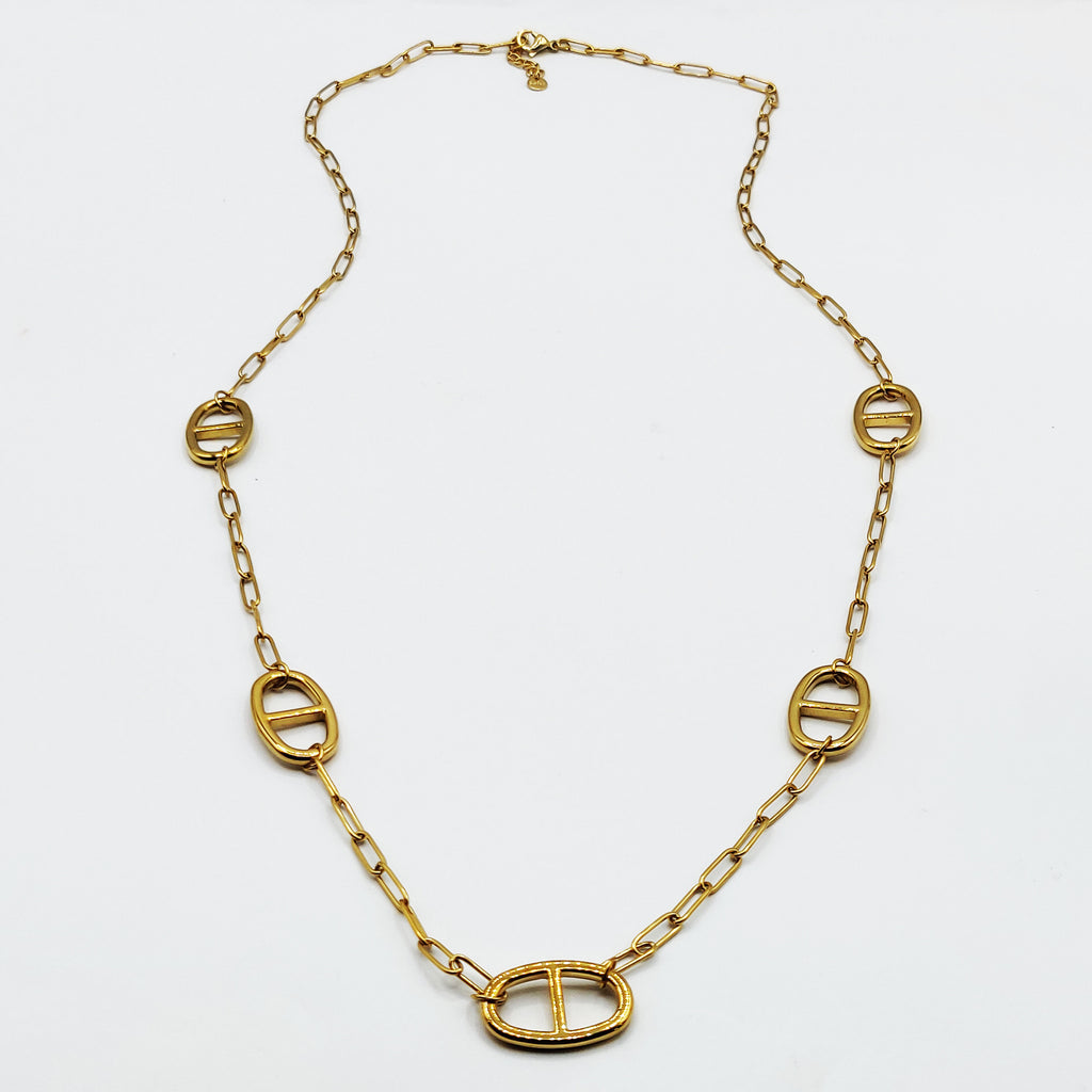 Collier / Sautoir Chaîne Multi Grands H Luxe