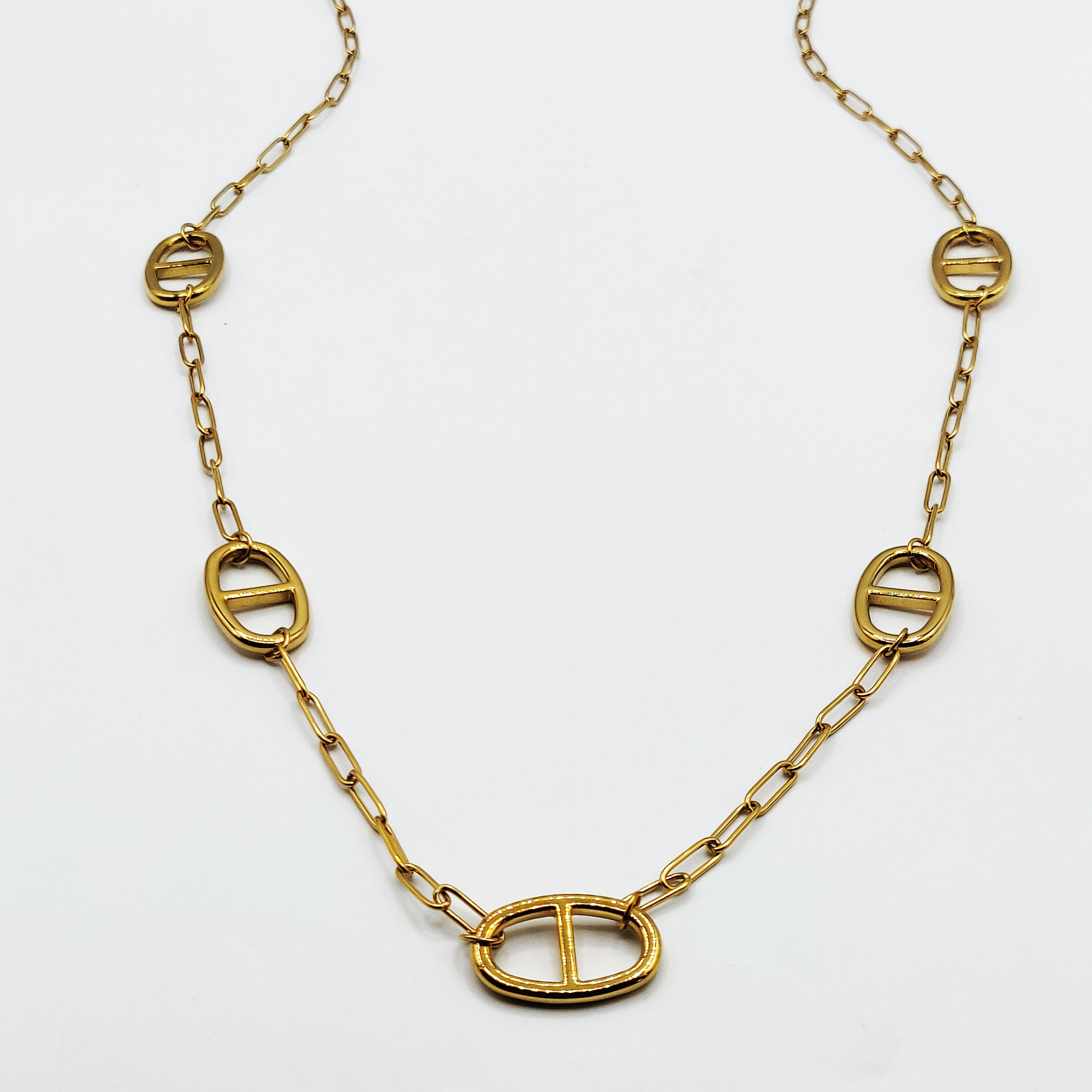 Collier / Sautoir Chaîne Multi Grands H Luxe