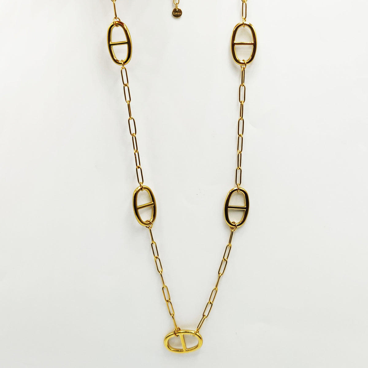 Collier / Sautoir Chaîne Multi Grands H Luxe