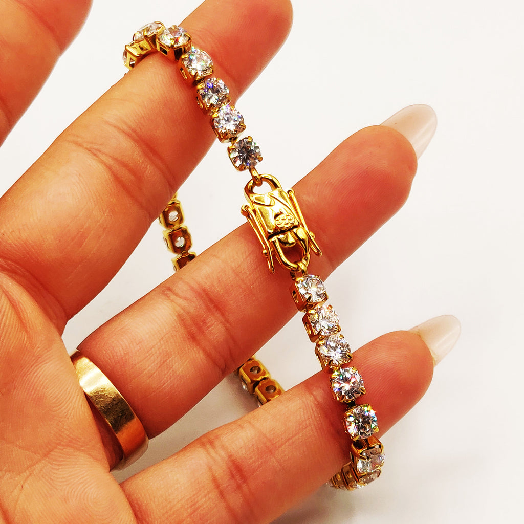 Bracelet Multi Cristaux Luxe Premium