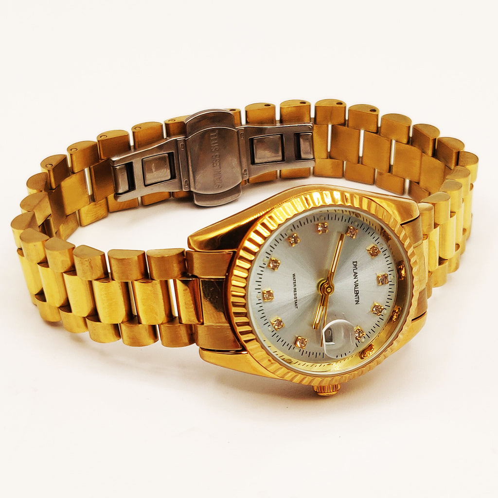 Montre Dylan Valentin 6507 Fond Vert Pastel