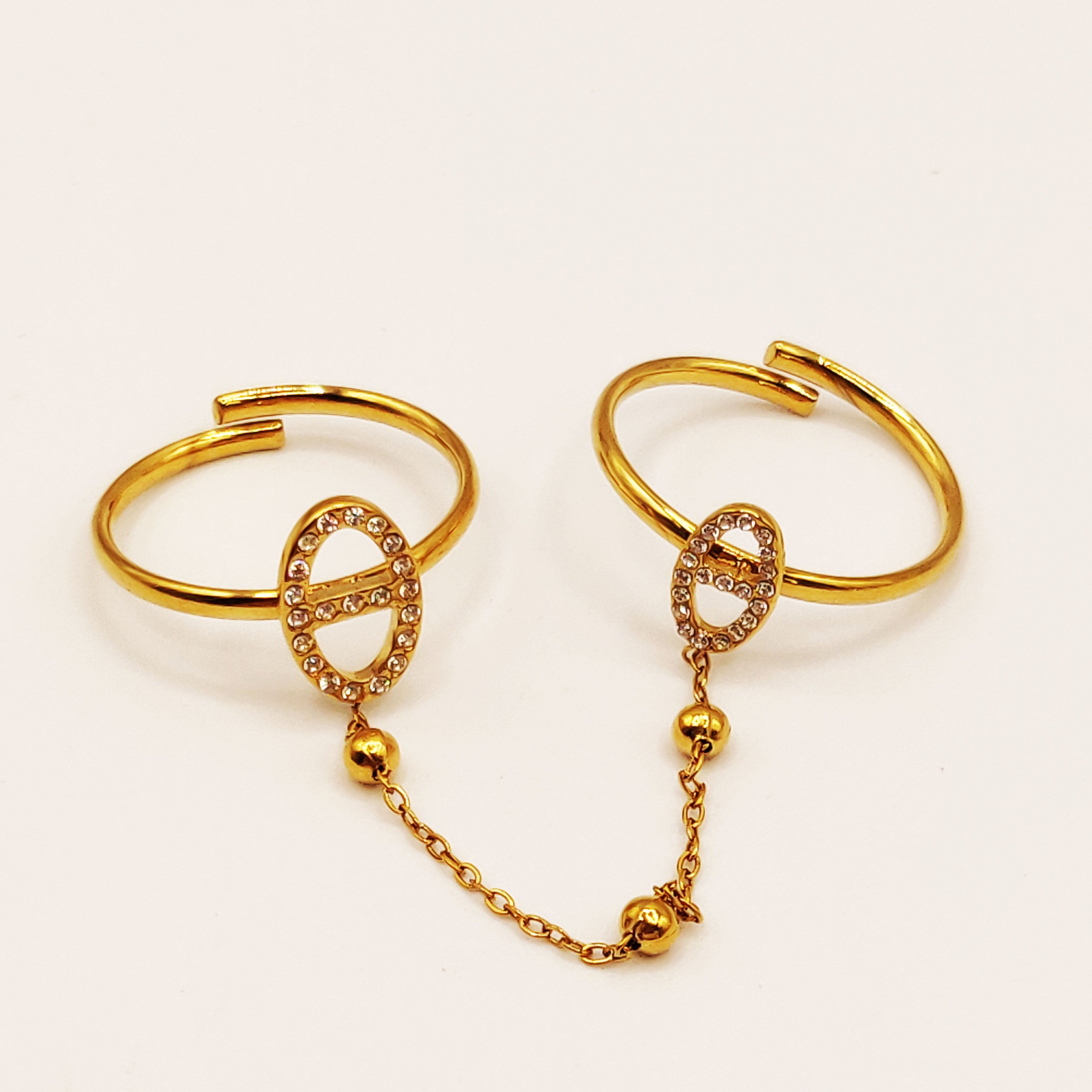 Bague Double H Luxe Reliées