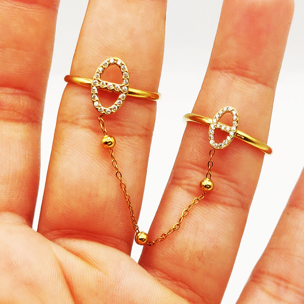 Bague Double H Luxe Reliées
