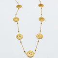 Collier / Sautoir Multi Louise Coq et Perles d'imitation Dorées Luxe