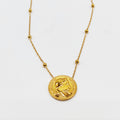 Collier Louise Napoleon et Perles d'imitation Dorées Luxe