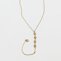 Collier 5 Cristaux Ronds Descendant Luxe