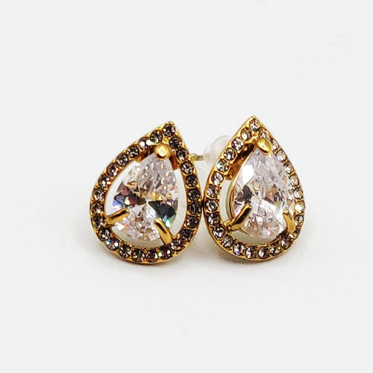 Boucles d'oreilles Gouttes Cristaux Tour Cristaux Luxe