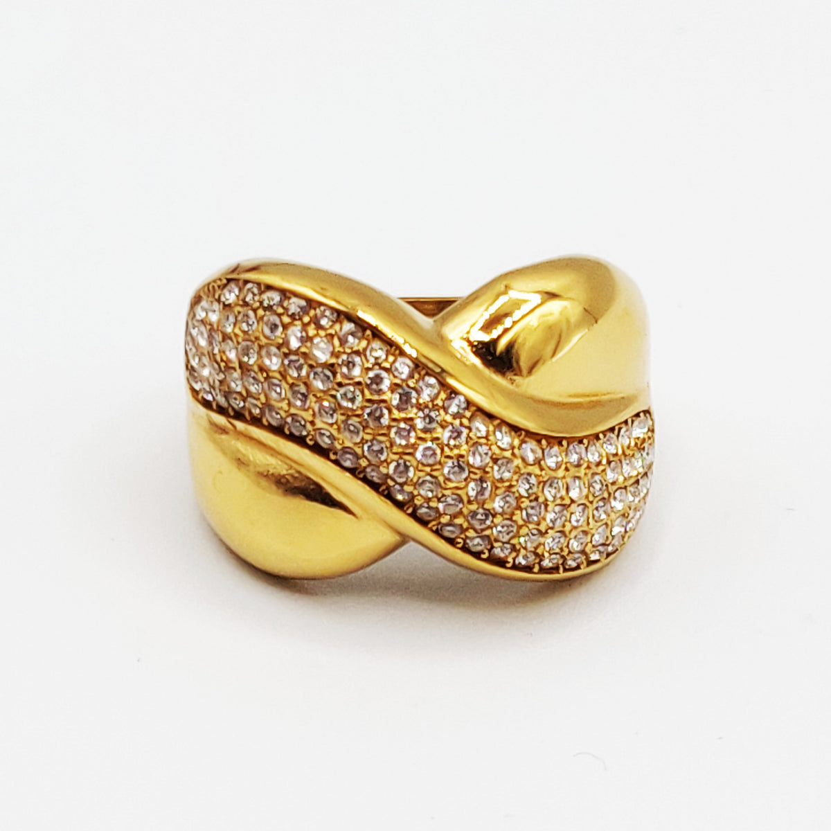 Bague Barre Cristaux Luxe