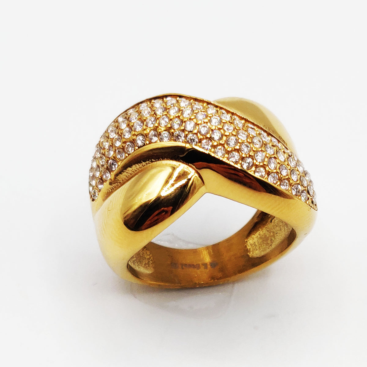 Bague Barre Cristaux Luxe